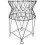 AuldHome Vintage Laundry Basket (Black), French Country DECORATIVE Wire Folding Laundry Hamper AuldHome Vintage Laundry Basket (Black), French Country DECORATIVE Wire Folding Laundry Hamper