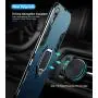 iPhone XR Case, Heavy Duty Shockproof Phone Cover with Magnetic Car Mount Metal Ring Kickstand for Apple iPhone XR 6.1inch - Blue iPhone XR Case, Heavy Duty Shockproof Phone Cover with Magnetic Car Mount Metal Ring Kickstand for Apple iPhone XR 6.1inch - Blue