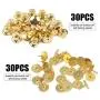 Tie Tacks and Clutch Backs Set, 30 Pieces Metal Pin Backs Locking Pin Keepers with 30 Pieces 10mm Tie Tacks Blank Pins (Gold)- No Tool Required Tie Tacks and Clutch Backs Set, 30 Pieces Metal Pin Backs Locking Pin Keepers with 30 Pieces 10mm Tie Tacks Blank Pins (Gold)- No Tool Required