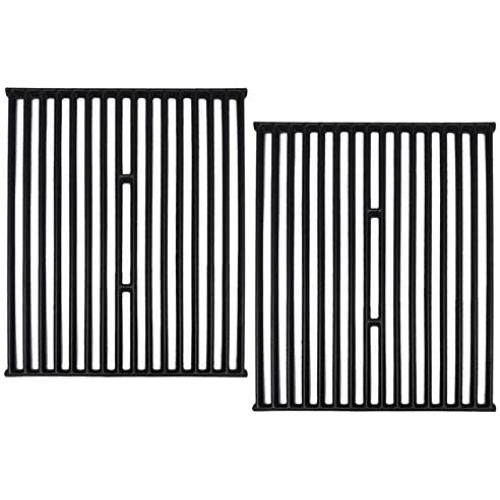 BBQration 2-Pack 15'' x 12 3/4'' CIF436B Each Matte Cast Iron Cooking Grid Replacement for Broil King Models 945584, 945587, 94624, Broil-Mate Models 115557, 1155-54, 1155-57, 115554 and More