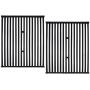 BBQration 2-Pack 15'' x 12 3/4'' CIF436B Each Matte Cast Iron Cooking Grid Replacement for Broil King Models 945584, 945587, 94624, Broil-Mate Models 115557, 1155-54, 1155-57, 115554 and More