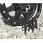 Wheel Accessories Parts Set of 20 Chrome Spiked Solid Metal Lug Nuts 1/2 x 20 Thread 4.4 Inch Tall Closed End Bulge Acorn Spike Lug Nut 1 Long Socket Key