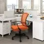Furmax Office Chair Mid Back Swivel Lumbar Support Desk Chair, Computer Ergonomic Mesh Chair with Armrest (Orange) Furmax Office Chair Mid Back Swivel Lumbar Support Desk Chair, Computer Ergonomic Mesh Chair with Armrest (Orange)