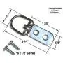 Heavy Duty D-Ring Picture Hangers - 50 Pack - 2 Hole with Screws - Picture Hang Solutions Heavy Duty D-Ring Picture Hangers - 50 Pack - 2 Hole with Screws - Picture Hang Solutions