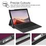 Fintie Case for Microsoft Surface Pro 7 Compatible with Surface Pro 6 / Surface Pro 5 12.3 Inch Tablet, Hard Shell Slim Portfolio Cover Work with Type Cover Keyboard (Purple)