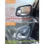 Voroly ​2 Pcs Mirror Rain Visor Smoke Guard, Carbon Fiber Texture Rear View Side Mirror Rain Eyebrow View Mirror Visor Guard for Most Car, Truck and SUV ​