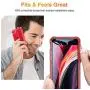 ESR Air Armor Designed for iPhone SE 2020 Case/iPhone 8 Case [Shock-Absorbing] [Scratch-Resistant] [Military Grade Protection] Hard Polycarbonate + Flexible Polymer Frame, for iPhone SE 2020/8, Red