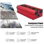 IpowerBingo Power Inverter 1000W/2000W Dual AC Outlets and Dual USB Charging Ports DC 12V to 110V AC Car Converter with Digital Display