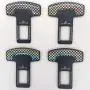 Car Belt Clips (4PCS), Universal Carbon Fiber And Aluminum Alloy Car Belt Buckle, Tools Auto Metal Interior Accessories
