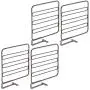 mDesign Versatile Metal Wire Closet Shelf Divider and Separator for Storage and Organization in Bedroom, Bathroom, Kitchen and Office Shelves - Easy Install - 4 Pack - Bronze mDesign Versatile Metal Wire Closet Shelf Divider and Separator for Storage and Organization in Bedroom, Bathroom, Kitchen and Office Shelves - Easy Install - 4 Pack - Bronze
