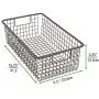 mDesign Modern Farmhouse Metal Wire Storage Organizer Bin Basket with Handles for Kitchen Cabinets, Pantry, Closets, Bedrooms, Bathrooms - 16.25'' Long - Bronze mDesign Modern Farmhouse Metal Wire Storage Organizer Bin Basket with Handles for Kitchen Cabinets, Pantry, Closets, Bedrooms, Bathrooms - 16.25'' Long - Bronze