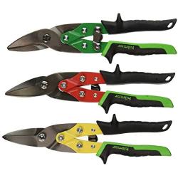 hilmor 1891172 SNIPASLR Aviation Snip 3 Piece Set, Straight, Left, Right Cut