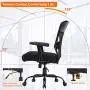 Big and Tall Office Chair 500lbs Wide Seat Desk Chair Ergonomic Computer Chair Task Rolling Swivel Chair with Lumbar Support Armrest Adjustable Mesh Chair for Adults Women, Black Big and Tall Office Chair 500lbs Wide Seat Desk Chair Ergonomic Computer Chair Task Rolling Swivel Chair with Lumbar Support Armrest Adjustable Mesh Chair for Adults Women, Black