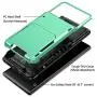 Vofolen for Galaxy Note 20 Case 5G Wallet 4-Card Flip Cover Credit Card Holder ID Slot Back Hidden Pocket Dual Layer Protective Hybrid Hard Shell TPU Bumper Armor for Samsung Note 20 6.7 Mint