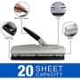 Swingline Desktop Hole Punch, Light Touch Metal Hole Puncher with Adjustable System for 2-7 Holes, Low Effort Paper Punch, Home School & Home Office Supplies, 20 Sheet Capacity, Black/Silver (74030)