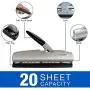 Swingline Desktop Hole Punch, Light Touch Metal Hole Puncher with Adjustable System for 2-7 Holes, Low Effort Paper Punch, Home School & Home Office Supplies, 20 Sheet Capacity, Black/Silver (74030)