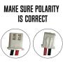 2GIG-BATT1 228844 6MR2000AAY4Z 7.2v 2200mAh Ni-MH Battery Pack for Alarm System 6MR1600AAY4Z Corun GoControl