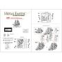 Metal Earth Fascinations Black Pearl Pirate Ship 3D Metal Model Kit