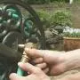 Liberty Garden 301 Never Flat 2-Wheel Decorative Garden Hose Reel Cart, Holds-200-Feet of 5/8-Inch Hose - Bronze