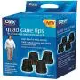 Carex Quad Cane Tips, Black, 5/8'', 0.02 Pound Carex Quad Cane Tips, Black, 5/8'', 0.02 Pound