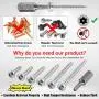 Hilitchi 50 Pcs #6 x 5/8” Stainless Steel Button Head Torx Sheet Metal Screws Security Silver Screws Anti-Theft Tamper Proof with Bit T15 Hilitchi 50 Pcs #6 x 5/8” Stainless Steel Button Head Torx Sheet Metal Screws Security Silver Screws Anti-Theft Tamper Proof with Bit T15