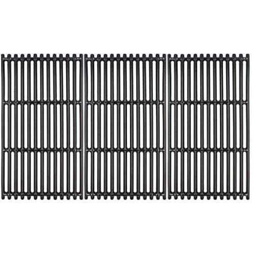 Hongso 17'' Porcelain Coated Cast Iron Grill Grates Replacement for Charbroil 463242716, 466242715, 463242715, 466242815 Grill, G533-0009-W1, Lowe #606682, Walmart # 555179228 (PCB004) 3 Pack