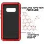 Galaxy Note 8 Metal Case, Heavy Duty Military Grade Armor Cover [Shock Proof] Hybrid Full Body Hard Aluminum & TPU Design [Non Slip] W/Prime Drop Protection for Samsung Galaxy Note 8 [Red]