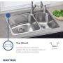 Elkay D117193 Dayton Single Bowl Drop-in Stainless Steel Bar Sink