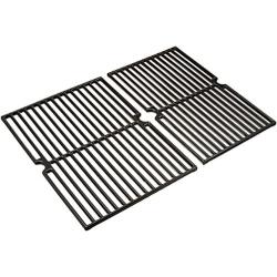 Music City Metals 63412 Gloss Cast Iron Cooking Grid Set Replacement for Gas Grill Models BBQ Tek SSS3416TB and Presidents Choice SSS3416TCS