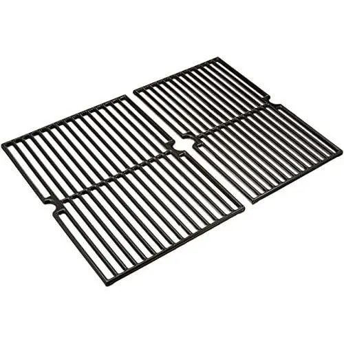 Music City Metals 63412 Gloss Cast Iron Cooking Grid Set Replacement for Gas Grill Models BBQ Tek SSS3416TB and Presidents Choice SSS3416TCS