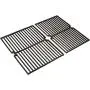 Music City Metals 63412 Gloss Cast Iron Cooking Grid Set Replacement for Gas Grill Models BBQ Tek SSS3416TB and Presidents Choice SSS3416TCS