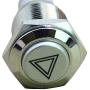 ESUPPORT 12V Car Red LED Emergency Hazard Warning Push Button Metal Switch