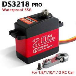 ZOSKAY 6V 20kg/0.09S High Speed Servo DS3218 PRO Waterproof High Torque Metal Gear Standard Digital Servo for 1/8 1/10 Scale RC Cars (Control Angle 270)