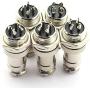 DGZZI 5Pairs GX16 4Pin Male Female Circular Aviation Connector Plug 16MM Wire Panel Metal Connector