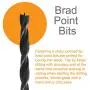 Brad Point and Twist Drill Bit 100 Piece Set Includes Bits for Drilling Wood, Metal, Composite Material, and Plastics. Ideal for Professionals, Automotive, Metal Work and Woodworking 1/16'' to 5/16'' Brad Point and Twist Drill Bit 100 Piece Set Includes Bits for Drilling Wood, Metal, Composite Material, and Plastics. Ideal for Professionals, Automotive, Metal Work and Woodworking 1/16'' to 5/16''