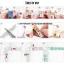 L Shape 4-Pin LED Connectors 10-Pack JACKYLED 10mm Wide Right Angle Corner Solderless Adapter Connector Terminal Extension with 22Pcs Clip Connectors for 3528/5050 SMD RGB 4 Conductor LED Light Strips