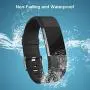 Fondenn Bands Compatible with Fitbit Charge 2 for Women and Men (4 Pack), Classic Adjustable Soft Silicone Sport Strap Replacement Wristband for Fitbit Charge 2