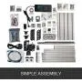 VEVOR CNC 3018 CNC Router Kit 3 Axis CNC Router Machine GRBL Control with ER11 and 5mm Extension Rod for Plastic Acrylic PCB PVC Wood Carving Milling Engraving Machine(XYZ Working Area 300x180x45mm)