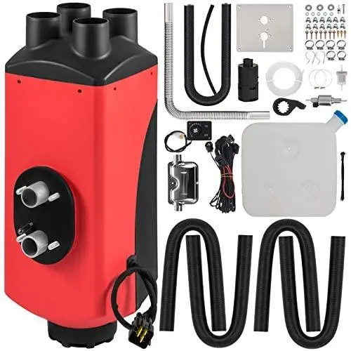 Happybuy Diesel Air Heater 8KW Diesel Parking Heater 12V Diesel Heater Muffler with Knob Switch for RV Motorhome Trucks Boats and Trailer