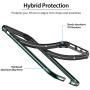 ESR Bumper Case Compatible for iPhone 11 Pro Max, Metal Frame Armor with Soft Inner Bumper [Zero Signal Interference] [Raised Edge Protection] for iPhone 11 Pro Max 6.5''(2019), Dark Green