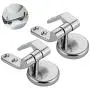 Alotm Stainless Steel Toilet Seat Sturdy Hinge Replacement Parts, 1 Set Mountings with Bolts and Nuts for Replacement DIY Repair Alotm Stainless Steel Toilet Seat Sturdy Hinge Replacement Parts, 1 Set Mountings with Bolts and Nuts for Replacement DIY Repair