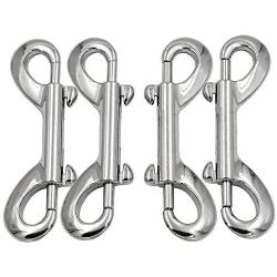 DGOL 5pcs Strong Heavy Double Ended Lobster Clasp Snap Hook Zinc Alloy Bolt Snaps Fastener Clip Length 3-1/2 inch