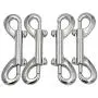 DGOL 5pcs Strong Heavy Double Ended Lobster Clasp Snap Hook Zinc Alloy Bolt Snaps Fastener Clip Length 3-1/2 inch