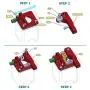 CHPOWER CR-10 Extruder Upgraded Replacement, Aluminum MK8 Drive Feed 3D Printer Extruders for Creality Ender 3, CR-10, CR-10S, CR-10 S4, CR-10 S5