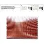 150x80x20mm Pure Copper Heatsink Radiator Skiving Fin Heat Sink for Electronic Chip LED Power Amplifier Cooling Cooler