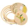 Similane 5 Pieces Embroidery Hoops Bamboo Circle Cross Stitch Hoop Ring 5 inch to 10 inch for Embroidery and Cross Stitch