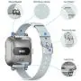 KIMILAR Woven Band Compatible with Fitbit Versa/Versa 2/Versa Lite Bands, Fabric Women Beaded Bracelet Slim Replacement Breathable Strap Accessories Wristband for Versa Smart Watch