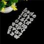 Ioffersuper Set of 3 Metal Alphabet Lowercase/Uppercase Letter with Number Cutting Dies Stencil Template for Card Making, Scrapbooking, Photo Album Embossing DIY Crafts