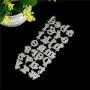 Ioffersuper Set of 3 Metal Alphabet Lowercase/Uppercase Letter with Number Cutting Dies Stencil Template for Card Making, Scrapbooking, Photo Album Embossing DIY Crafts
