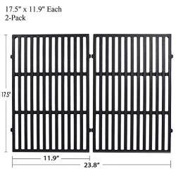 GasSaf 17.5'' Grill Grates Replacement for Weber 7638, Spirit 300, Spirit E/S 310, E/S 320, E/S 330, Spirit 700, Genesis 1000-3500, Genesis Gold Silver Platinum B/C, Weber 900, Replaces for 7639 65906